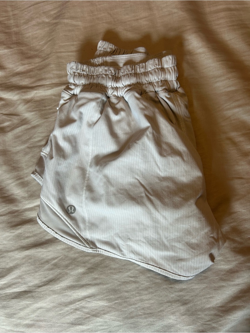 lululemon athletica White Athletic Run Shorts